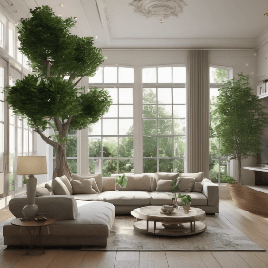 Urban jungle living room