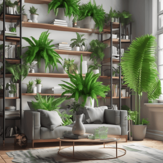 Urban jungle living room