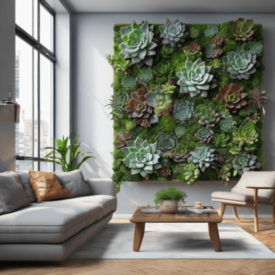 urban jungle living room