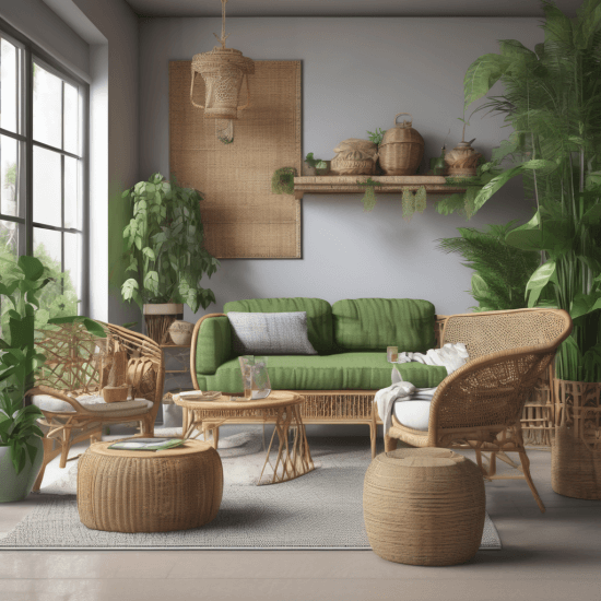 Urban jungle living room