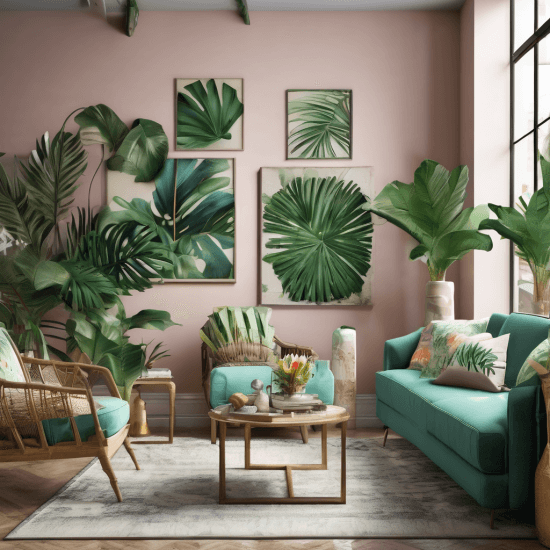 urban jungle living room