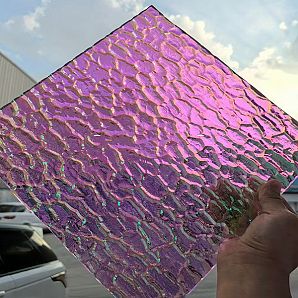 Dichroic Ripple Textured Glass