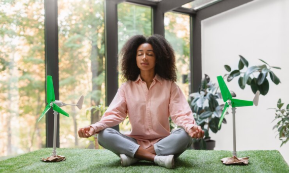 eco-friendly meditation and sustainability