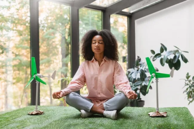 eco-friendly meditation and sustainability