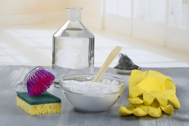 ingredients for DIY grout cleaner