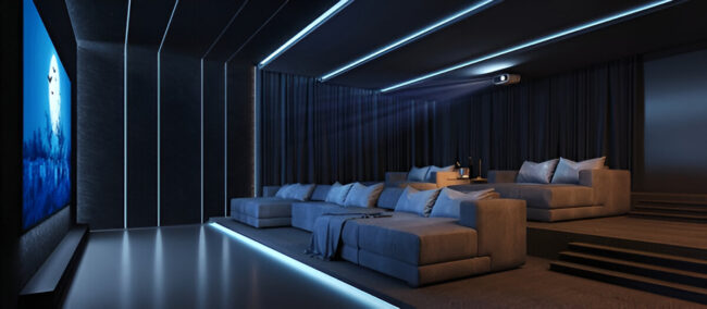 Adam Sandler house theater