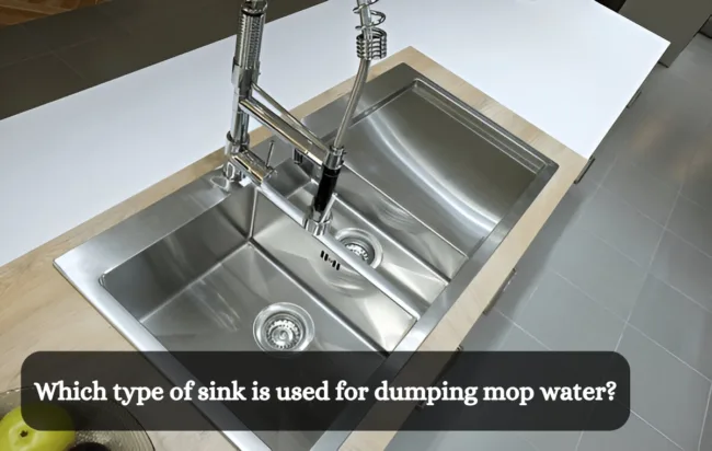 Which type of sink is used for dumping mop water