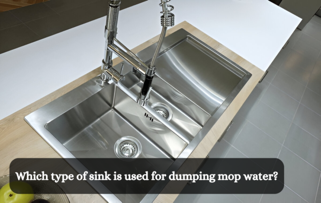 Which type of sink is used for dumping mop water