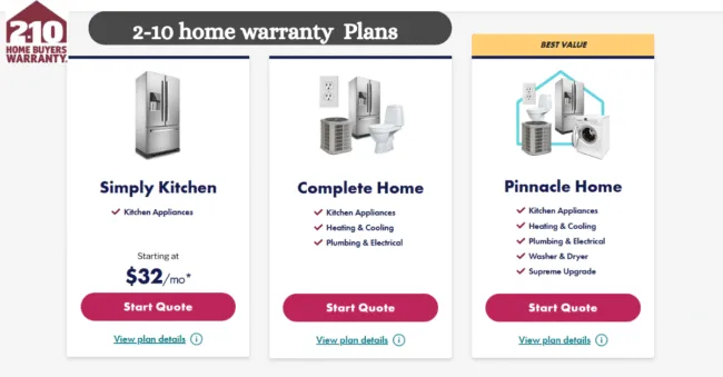 2-10 home warranty