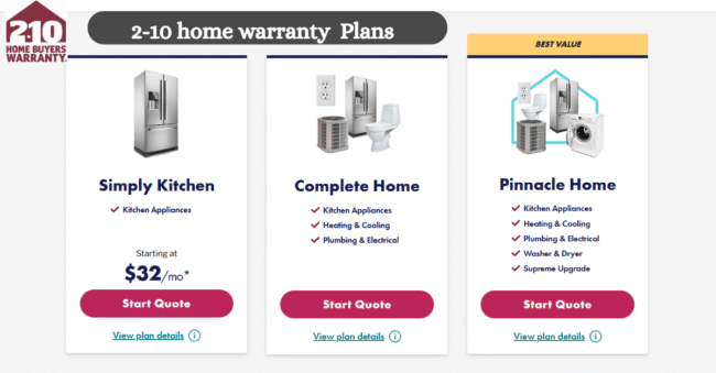 2-10 home warranty