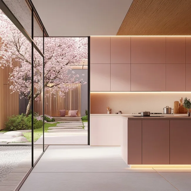 Pink Kitchen Cabinets