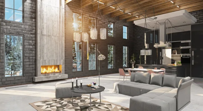 modern home, interior