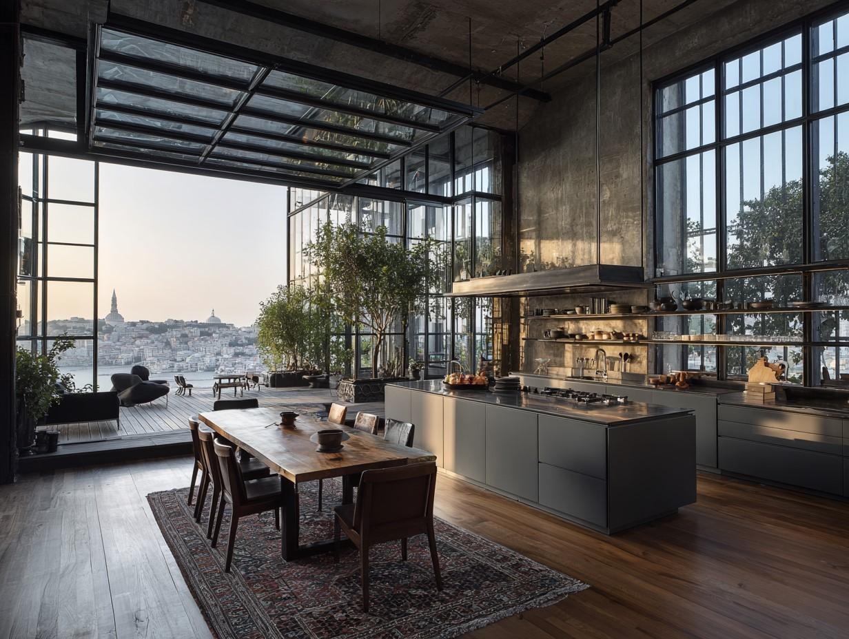 Black kitchen cabinets